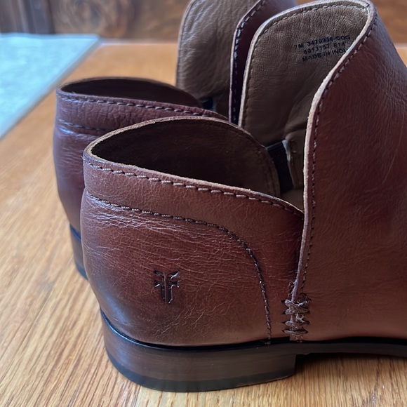 Frye Elyssa Shootie Boot Size 7 Cognac Leather Booties - Picture 3 of 11